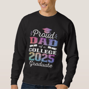 Sweatshirt Fier papa de 2025 College Graduate Family 25 Gradu