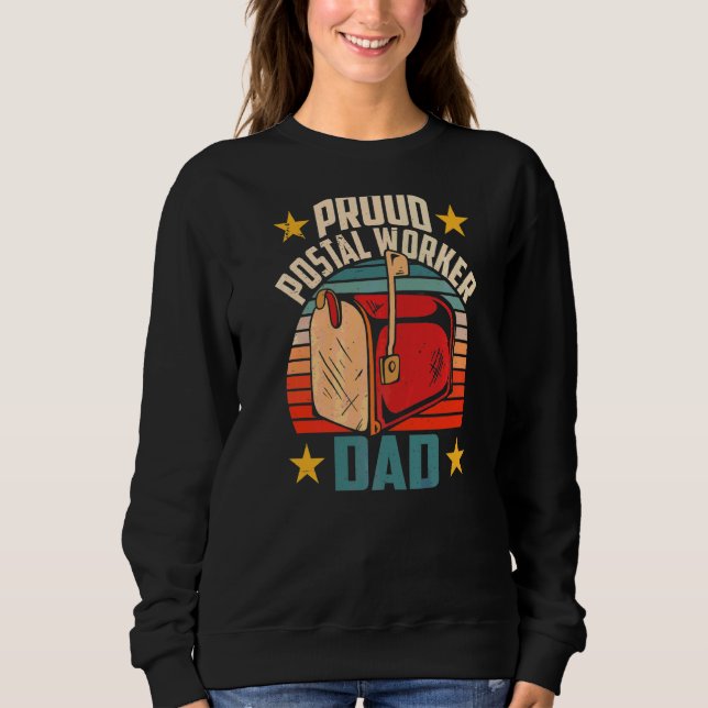 Sweatshirt Fier Postal Worker Papa Postman Mailman Courrier M (Devant)