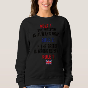 Sweatshirt Fier Royaume-Uni Règles Grande-Bretagne Drapeau Ro
