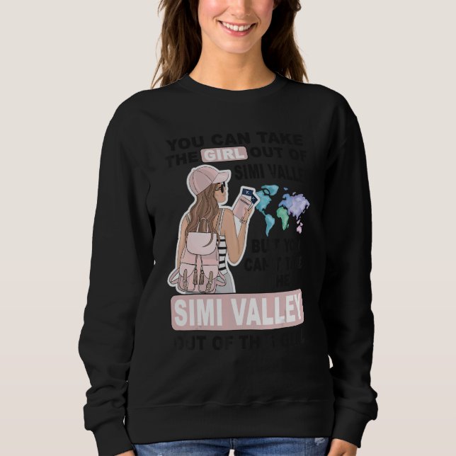 Sweatshirt Fier Simi Valley Girl - Fille Cool de Simi Valle (Devant)