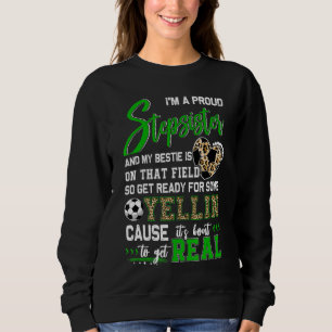 Sweatshirt Fier Soccer Stepsoeur Soccer Famille de Football M