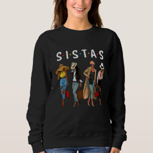 Sweatshirt Fier Soeurs noires Queen Melanin Africain-Américai