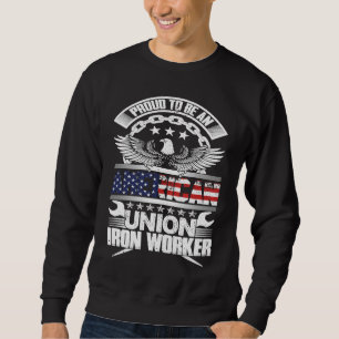 Sweatshirt Fier syndicaliste américain des travailleurs du fe