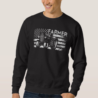Sweatshirt Fier Tracteurs agricoles américains Costume fermie