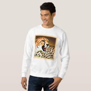 Sweatshirt "Fierce and Fiery Cheetah Design". Commandez dès m