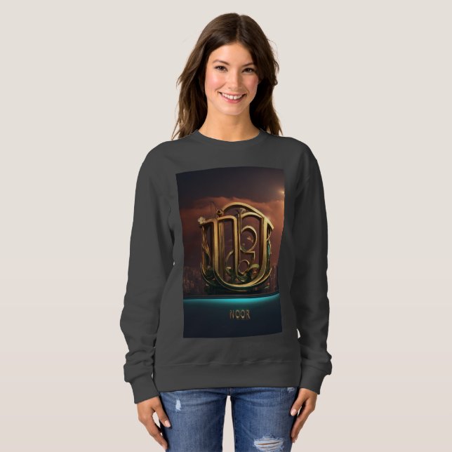 Sweatshirt Fierce "Noor" 3D logo design pour femmes (Devant entier)