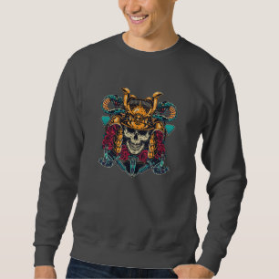 Sweatshirt Fierce Samurai crâne tatouage Vintage