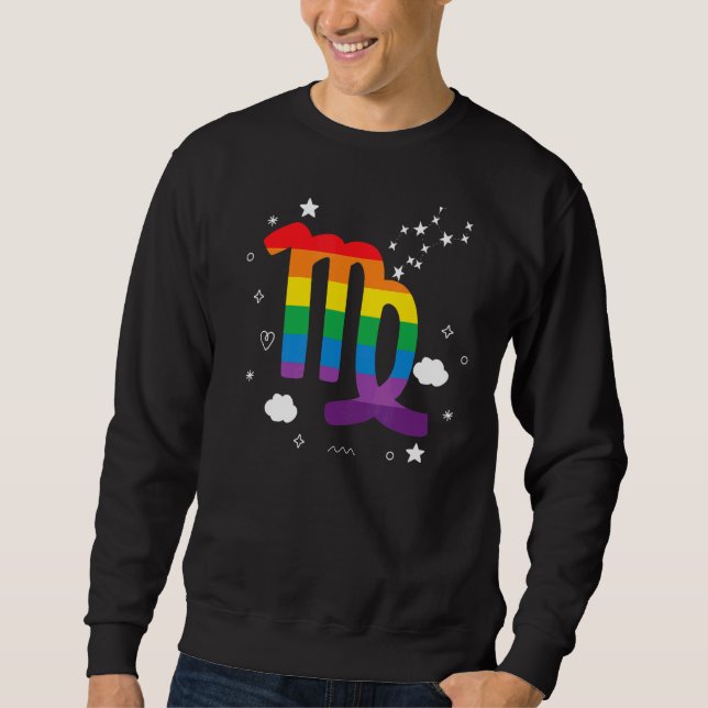 Sweatshirt Fière Astrologie Virgo SIGNE Zodiaque Horoscope Ra (Devant)