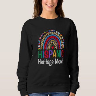 Sweatshirt Fière de l'héritage hispanique national Drapeaux d