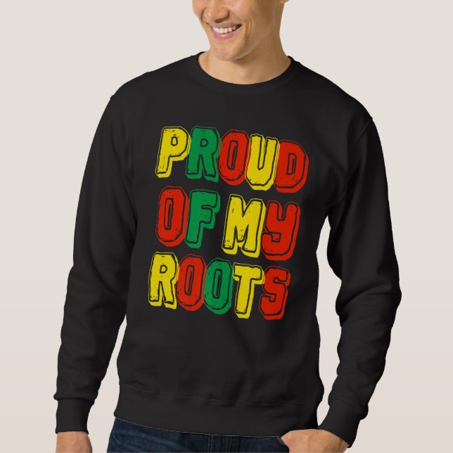 Sweatshirt Fière De Mes Racines (Devant)