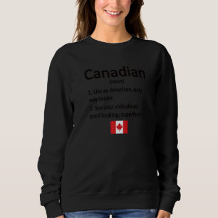 Sweatshirt Fière Définition canadienne Drapeau canadien Roo c