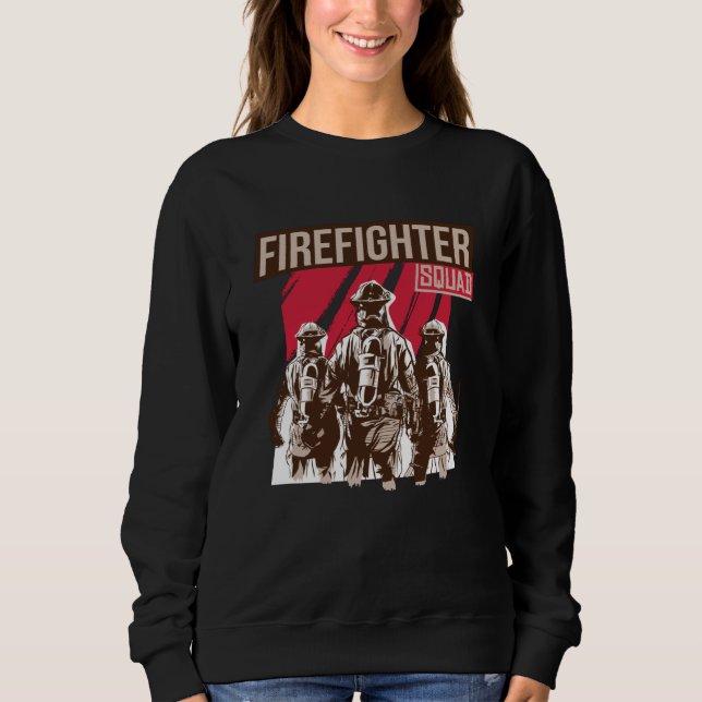 Sweatshirt Fière escouade de pompiers (Devant)