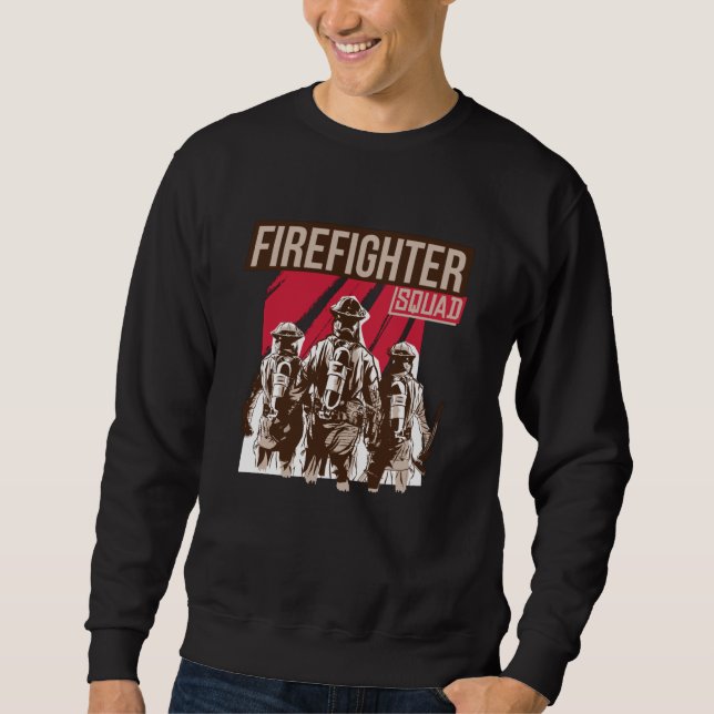 Sweatshirt Fière escouade de pompiers (Devant)