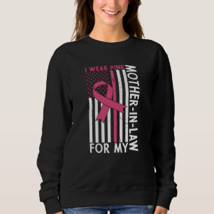 Sweatshirt Fière famille Cancer du sein guerrière Mère-en-Bel