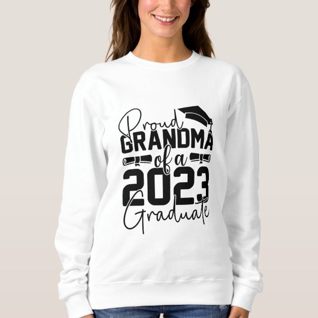 Sweatshirt Fière Grand-Mère Du Diplômé 2023 (Devant)