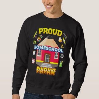 Sweatshirt Fière Homeschool Papaw Papa Maman Famille Enfant R