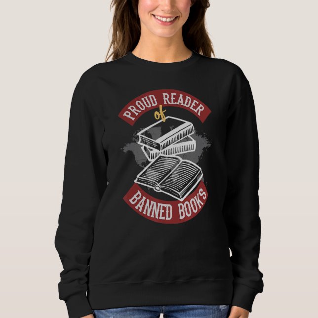 Sweatshirt Fière Lecteur De Livres Interdits (Devant)
