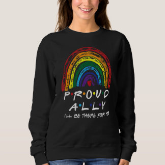 Sweatshirt Fière Lgbt Ally Leopard Arc-En-Ciel Pour Bisexuel