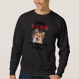 Sweatshirt Fière Maman Chien Corgi Femme Mon Bébé Est Mon Tou