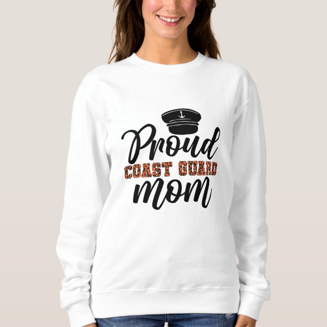 Sweatshirt Fière maman de la Garde côtière, Amour pour la Gar (Devant)