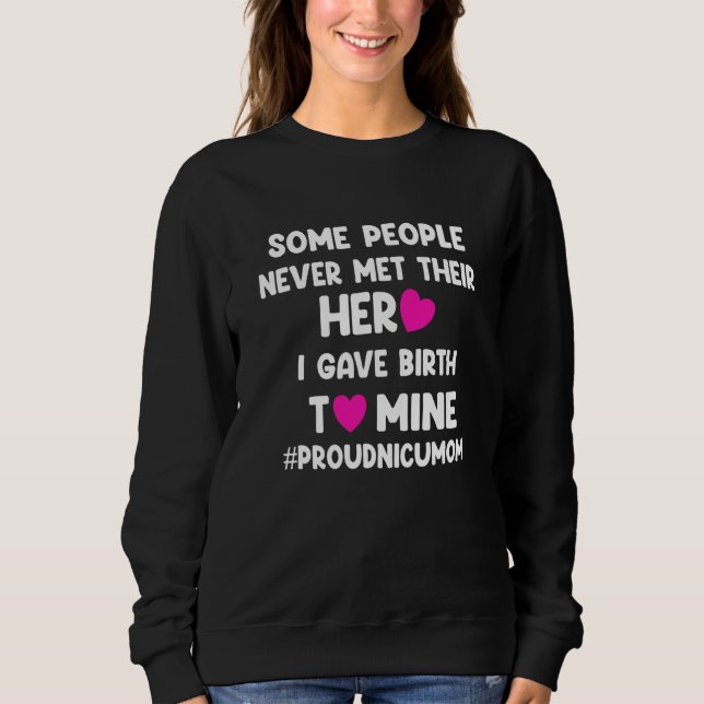 Sweatshirt Fière maman de la USIN Micro bébé prématuré Maman  (Devant)