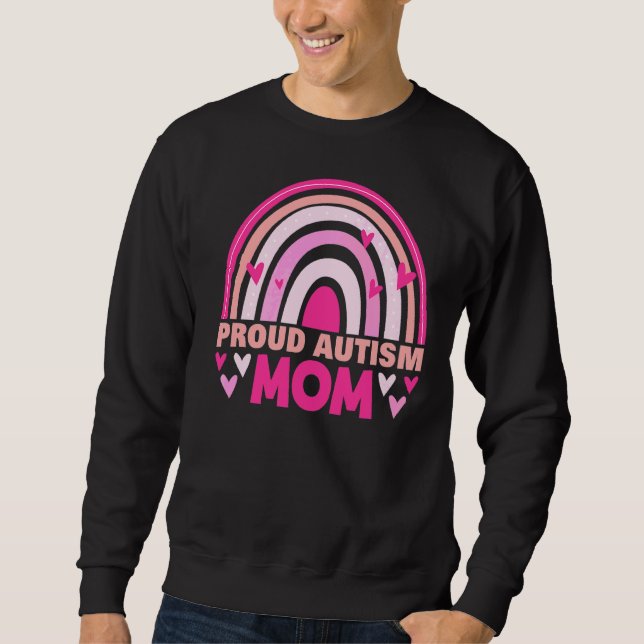 Sweatshirt Fière maman de l'autisme (Devant)