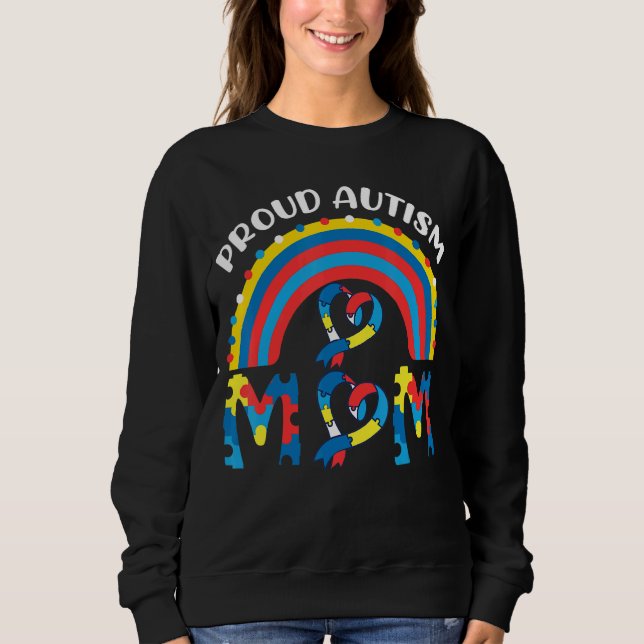 Sweatshirt Fière maman de l'autisme (Devant)