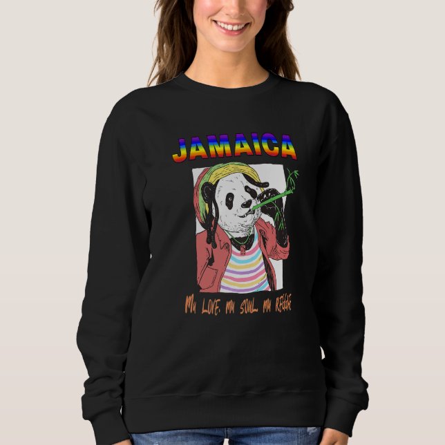 Sweatshirt Fière musique reggae caribéenne jamaïcaine Jamaïqu (Devant)