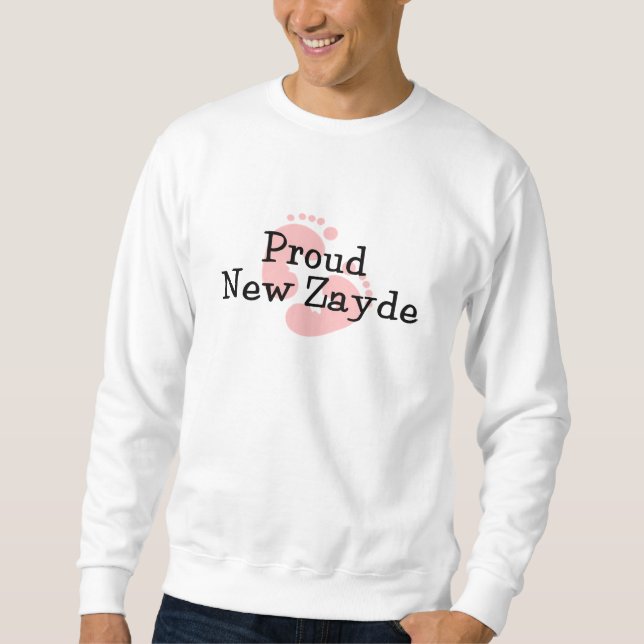 Sweatshirt Fière Nouvelle Zayde Empreintes de Bébé Fille (Devant)