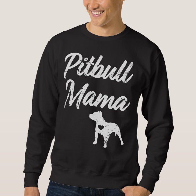 Sweatshirt Fière Pitbull Mama femmes Chien taureau (Devant)