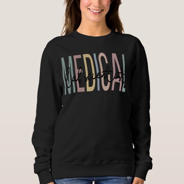 Sweatshirt Fière scientifique du laboratoire Médicale Boho sc (Devant)