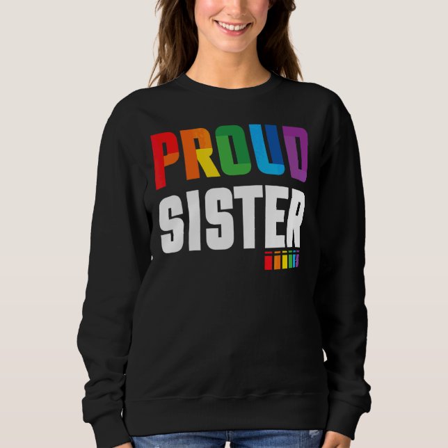 Sweatshirt Fière Soeur Lgbt Pride (Devant)