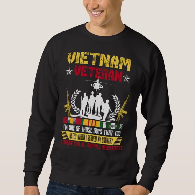 Sweatshirt Fière vétéran du Vietnam (Devant)