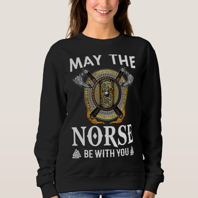 Sweatshirt Fière Viking Warrior Nordic Odin Que Les Normands  (Devant)