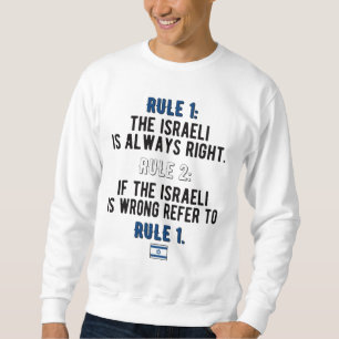 Sweatshirt Fiers Israéliens Racines Israël Drapeau Héritag