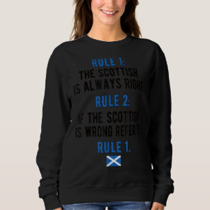 Sweatshirt Fiers Scottish Rules Scotland Drapeau Scottish Roo