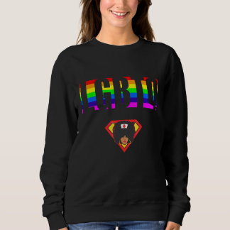 Sweatshirt Fierté alliée LGBTQ Égalité Arc-en-ciel Lesbienne 