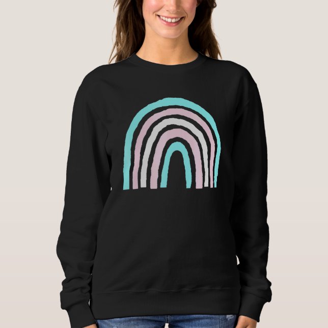 Sweatshirt Fierté de drapeau de Boho Rainbow Trans Lbgtqia (Devant)