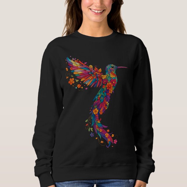 Sweatshirt Fierté des colibris arc-en-ciel (Devant)
