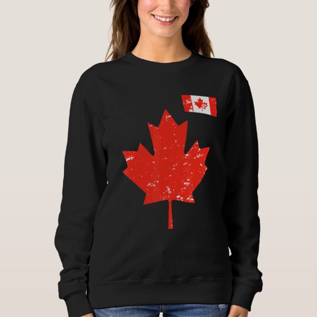 Sweatshirt Fierté du Canada - Feuille d'érable canadienne et  (Devant)