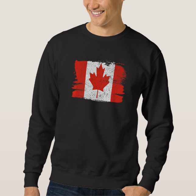 Sweatshirt Fierté du drapeau du Canada Amitié Pride Paix Vint (Devant)