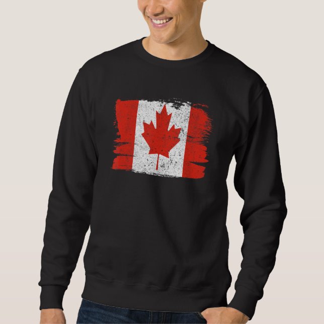 Sweatshirt Fierté du drapeau du Canada Amitié Pride Paix Vint (Devant)