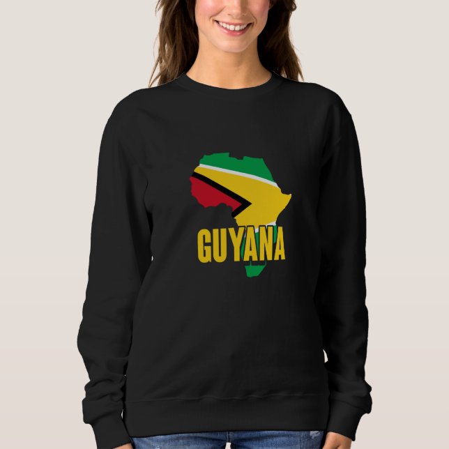 Sweatshirt Fierté et patrimoine africains guyaniens  2 (Devant)