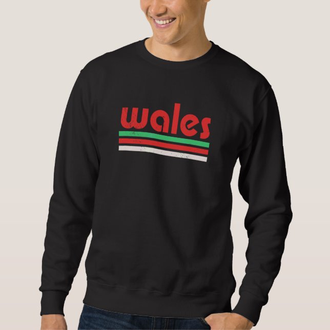 Sweatshirt Fierté galloise du Pays de Galles de style grunge  (Devant)