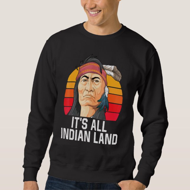 Sweatshirt Fierté indienne C'est tout le territoire indien Co (Devant)