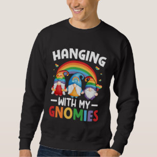 Sweatshirt Fierté LGBT LGBTQ Gnomies arc-en-ciel En compagni
