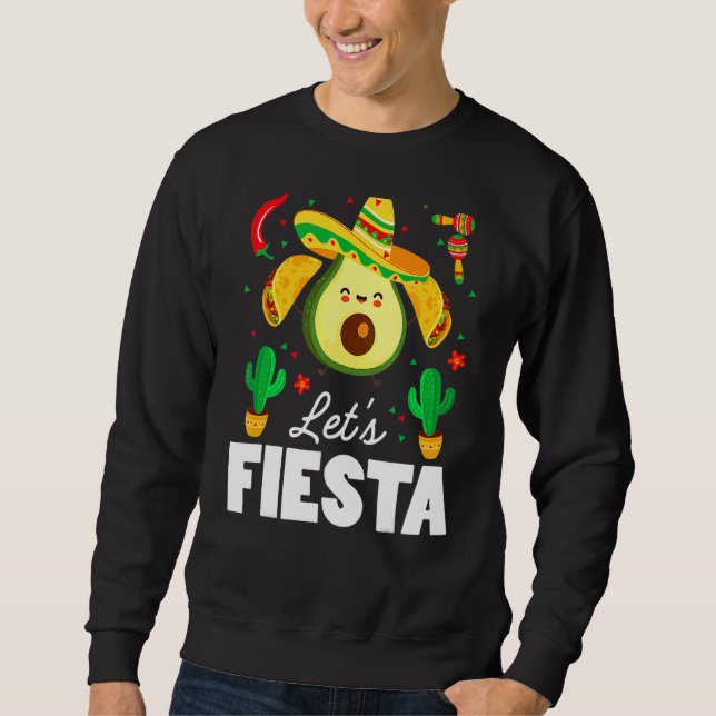 Sweatshirt Fiesta Avocado Tacos Cinco De Mayo 5 mai (Devant)