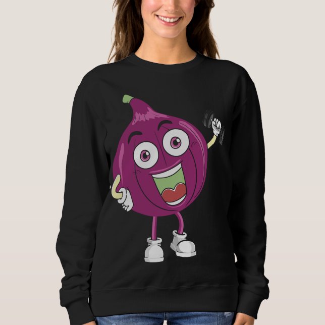 Sweatshirt Fig, Fruit Costume d'entraînement Bodybuilding Asc (Devant)