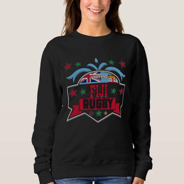 Sweatshirt Fiji Rugby Sports Player  Fijian Fan (Devant)