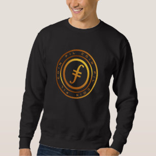 Sweatshirt Filecoin crypto HODL FIL pièce Monnaie Numérique F